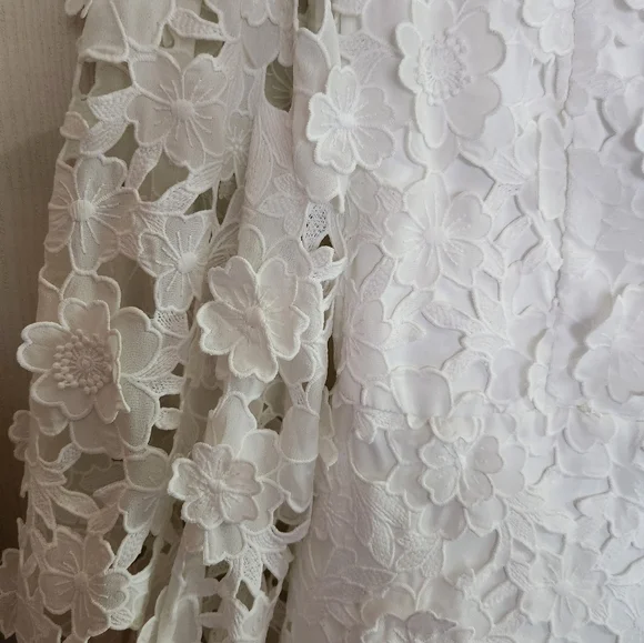 Nwt Boston Proper Elegant White Lace Dress - Picture 5 of 11